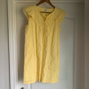 J. Crew Sunny Yellow eyelet dress